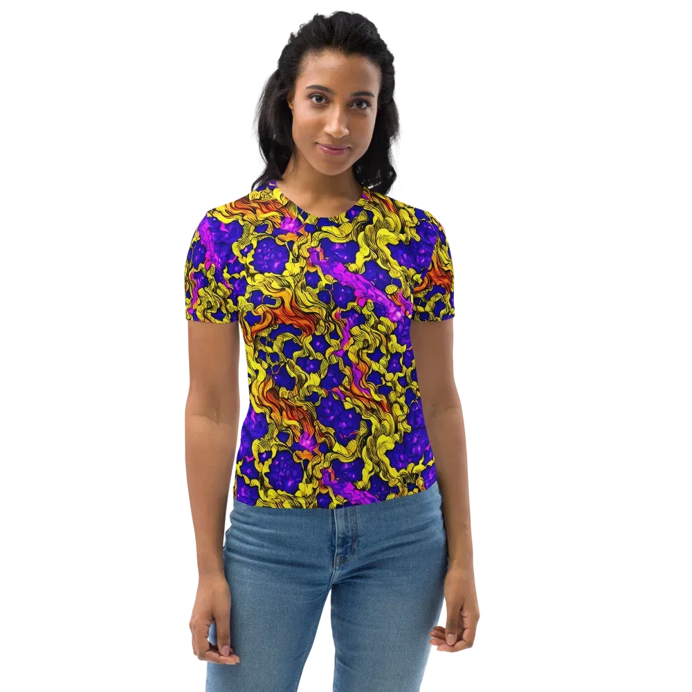 Ultraviolet Inferno on Women's Crew Neck T-Shirt — Front