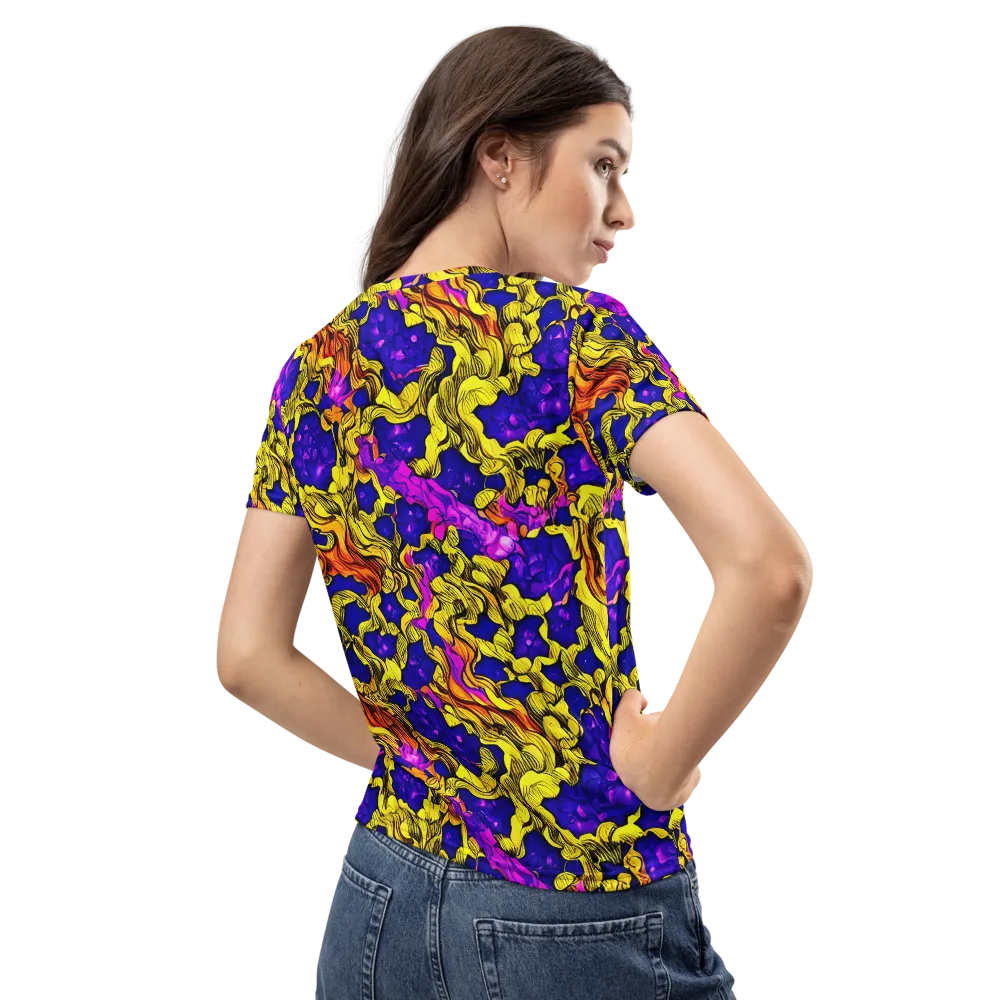 Ultraviolet Inferno on Women's Crew Neck T-Shirt — Back