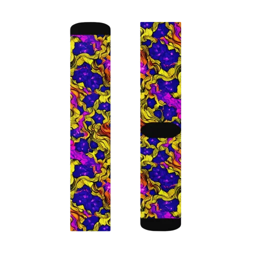 Ultraviolet Inferno on a Socks