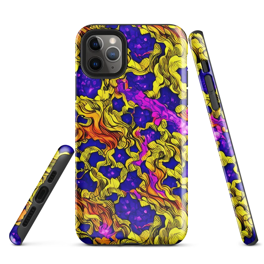Ultraviolet Inferno on Tough Case for iPhone® — Front