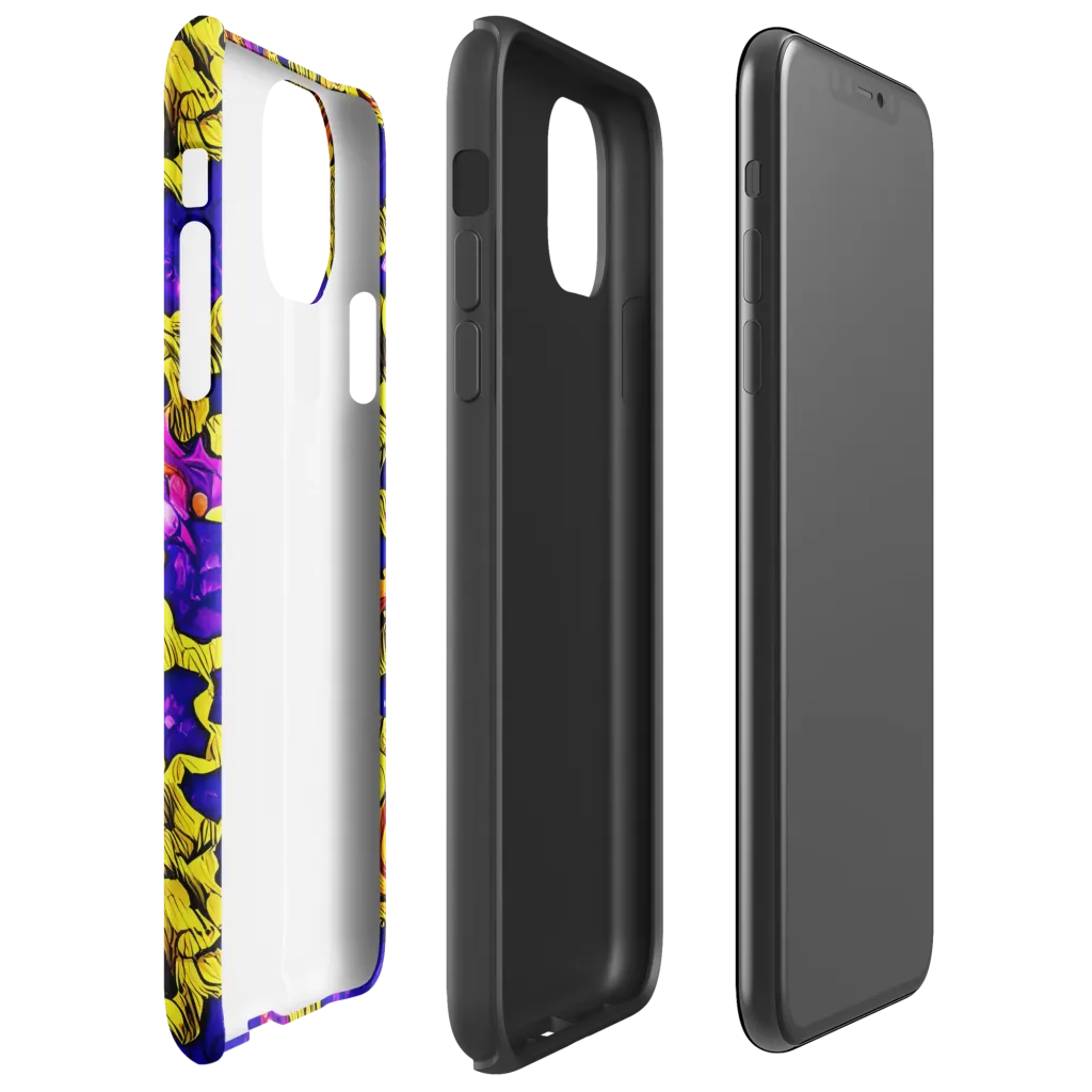 Ultraviolet Inferno on Tough Case for iPhone® — Right