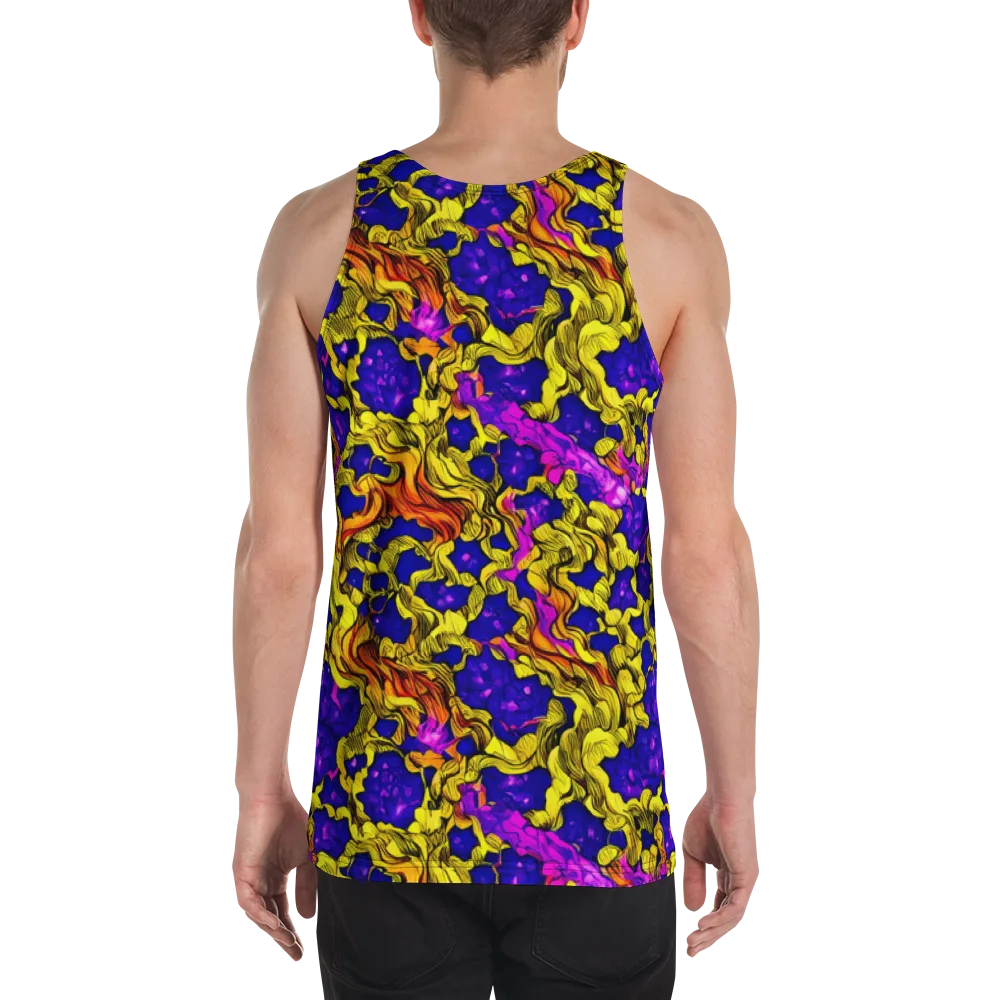 Ultraviolet Inferno on Men's Tank Top — Back