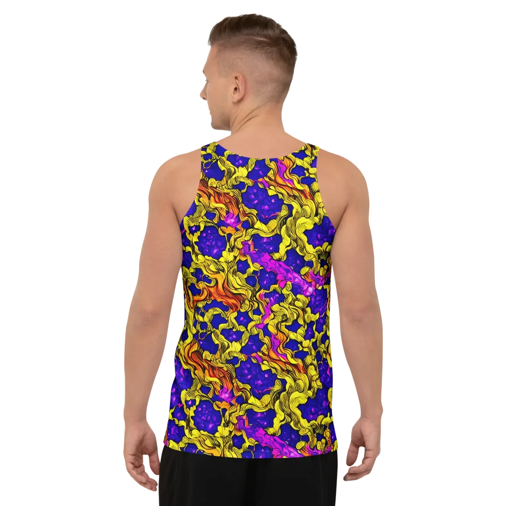 Ultraviolet Inferno on Men's Tank Top — Back