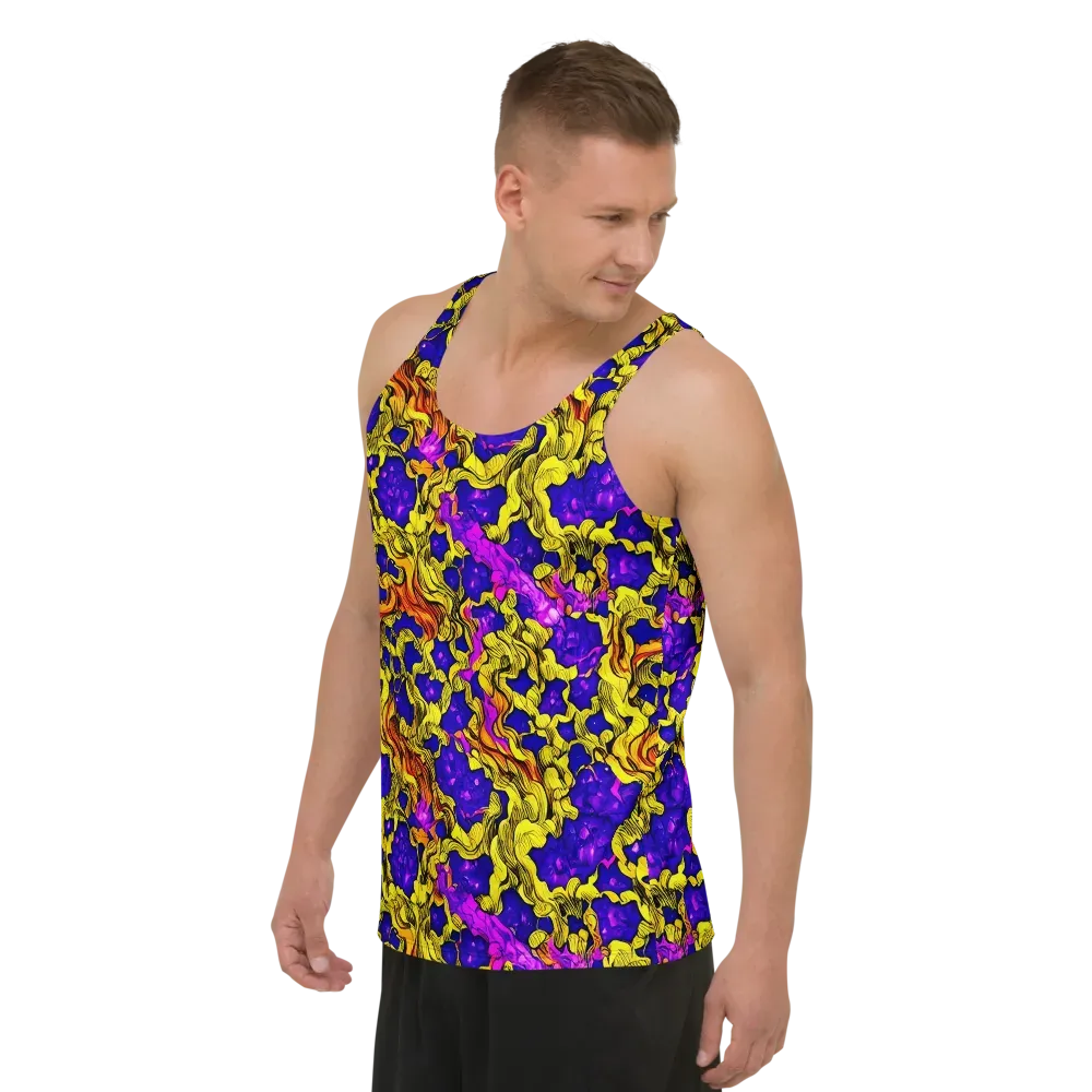 Ultraviolet Inferno on Men's Tank Top — Left Front