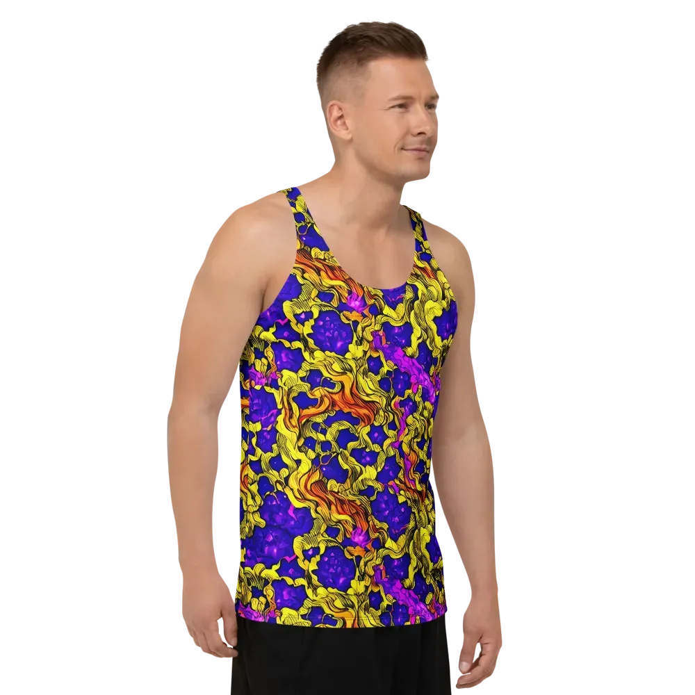Ultraviolet Inferno on Men's Tank Top — Right Front