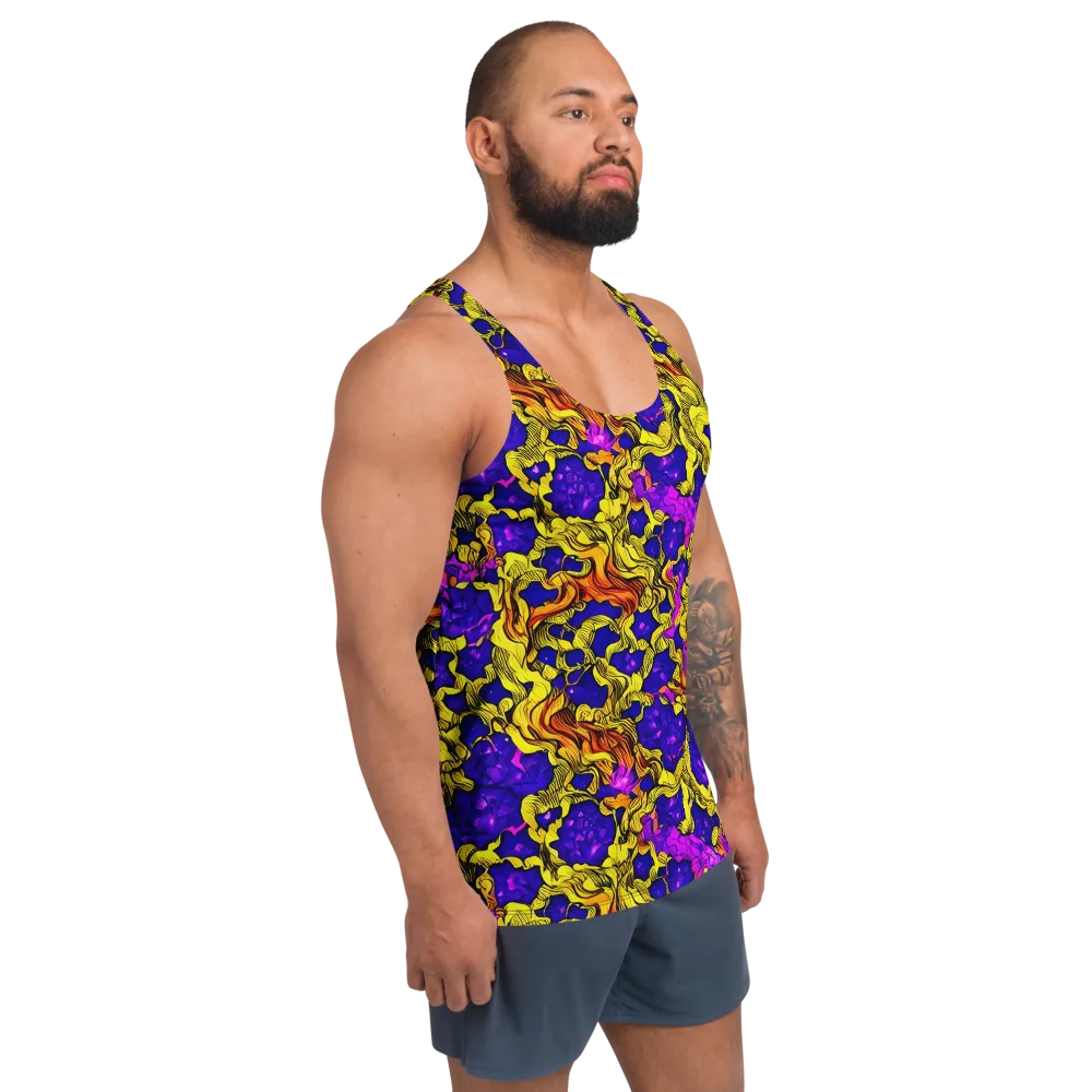 Ultraviolet Inferno on Men's Tank Top — Right Front