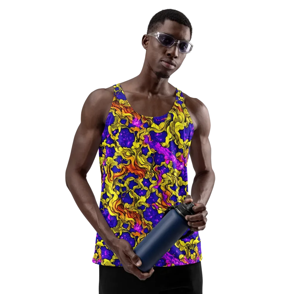 Ultraviolet Inferno on Men's Tank Top — Front