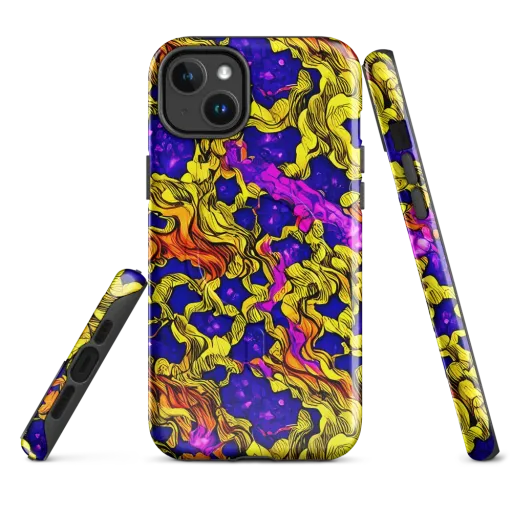 Ultraviolet Inferno on a MagSafe Tough Case for iPhone®