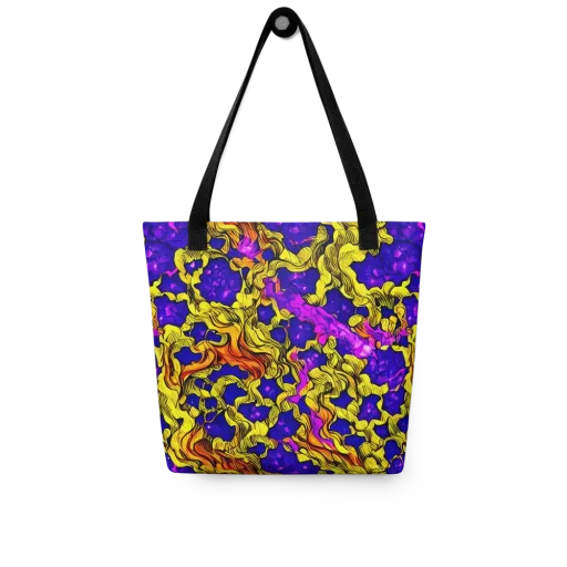 Ultraviolet Inferno on a Tote Bag