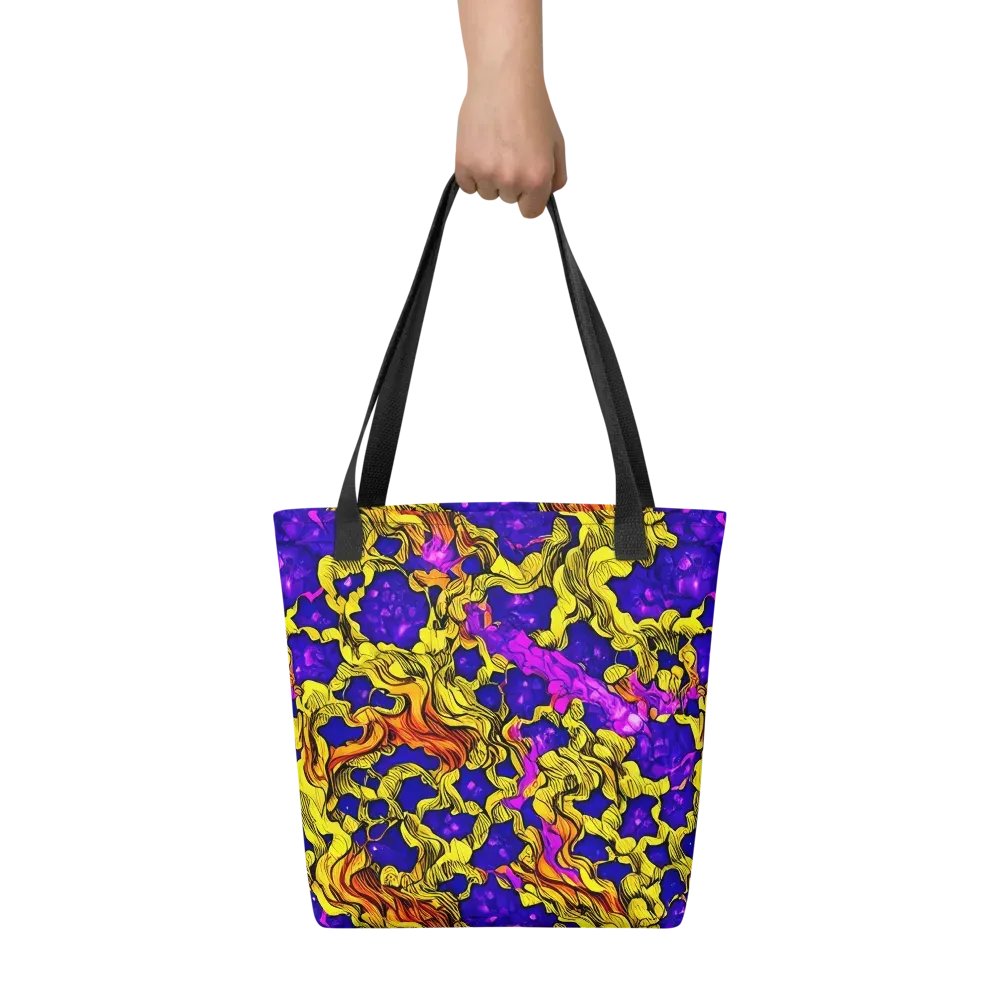 Ultraviolet Inferno on Tote Bag — Front