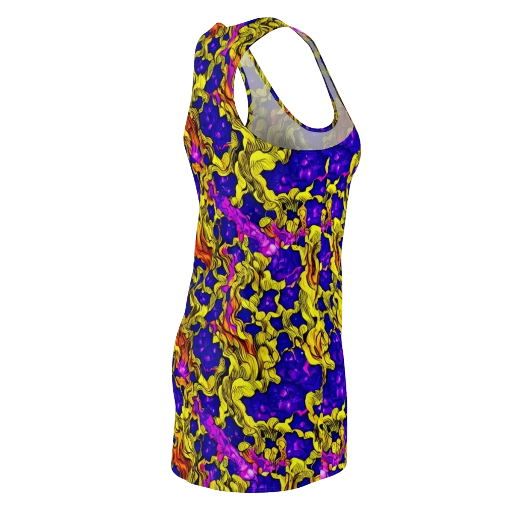 Ultraviolet Inferno on Racerback Dress — Back Side