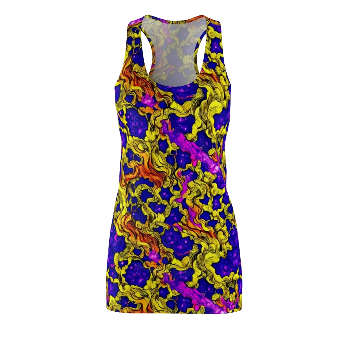 Ultraviolet Inferno on Racerback Dress — Front