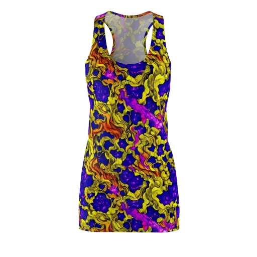 Ultraviolet Inferno on a Racerback Dress