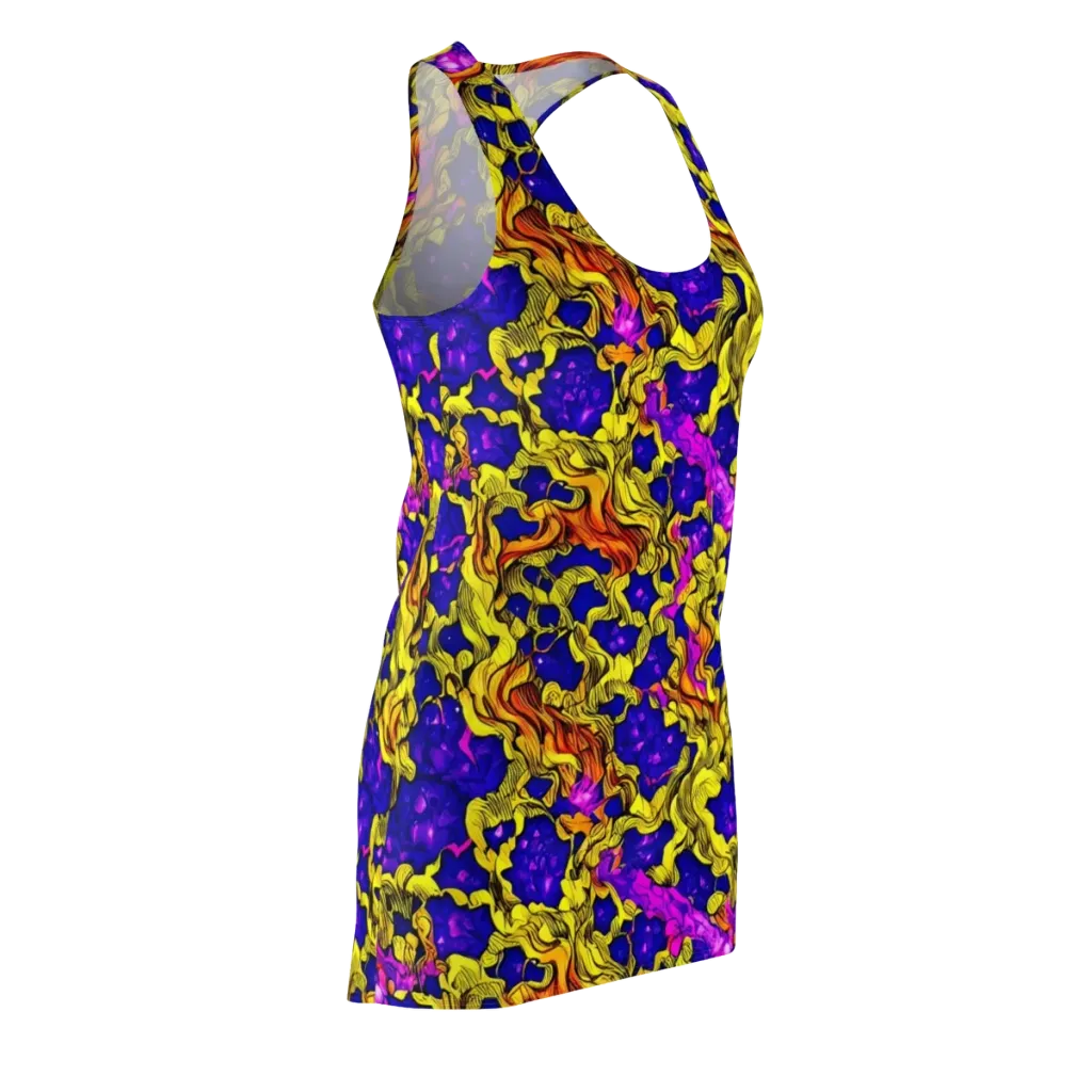 Ultraviolet Inferno on Racerback Dress — Front Side