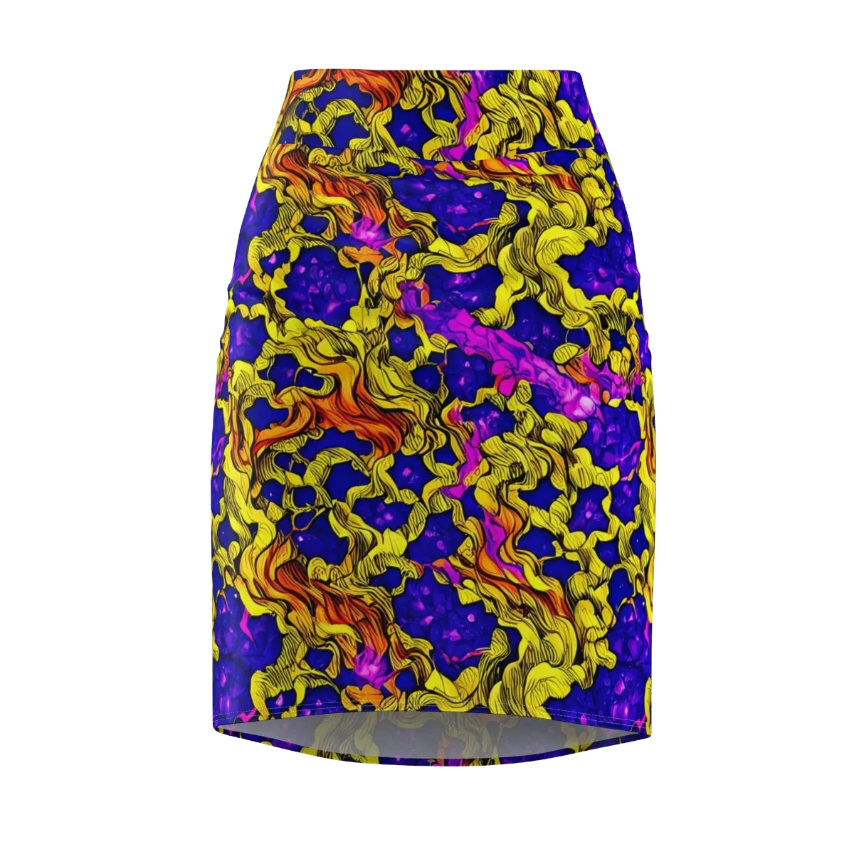 Ultraviolet Inferno on Pencil Skirt — Front
