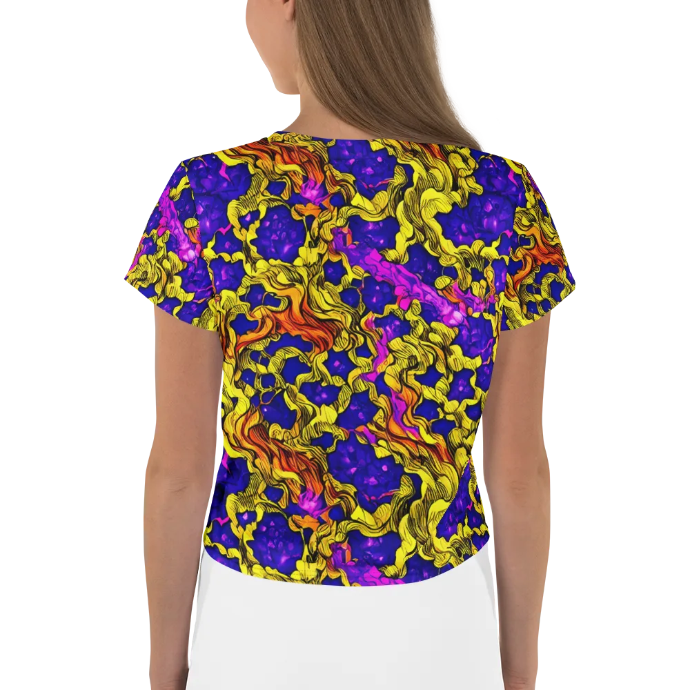 Ultraviolet Inferno on Crop Tee — Back