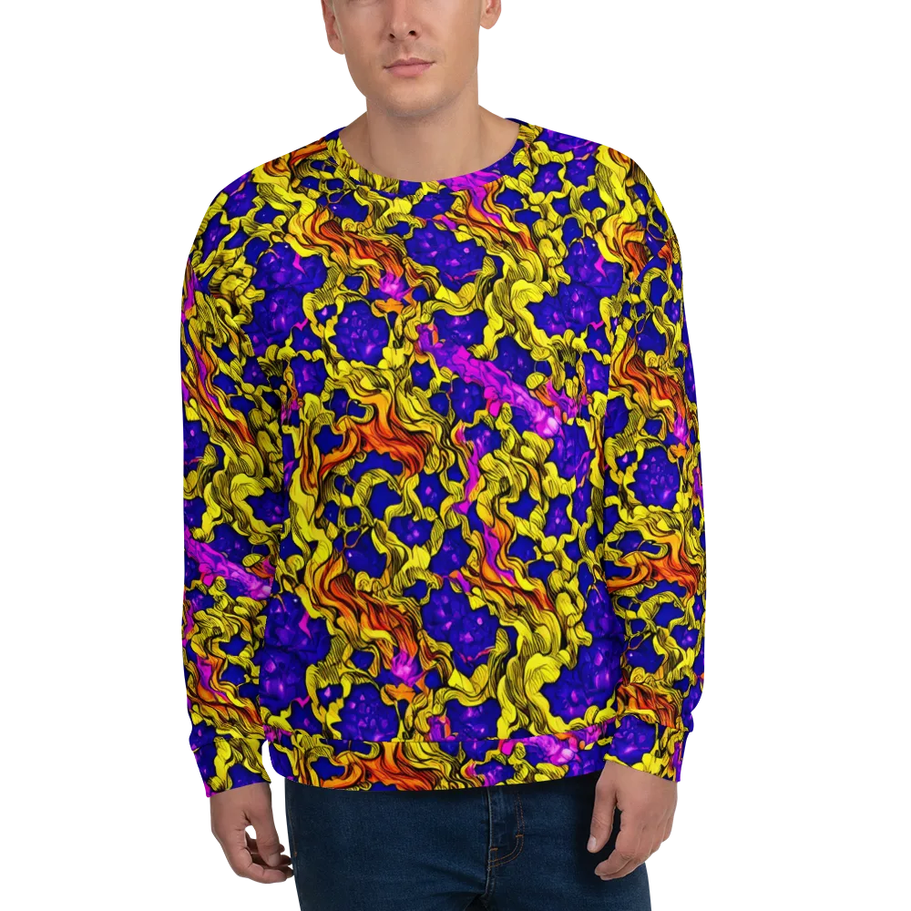 Ultraviolet Inferno on Sweatshirt — Front