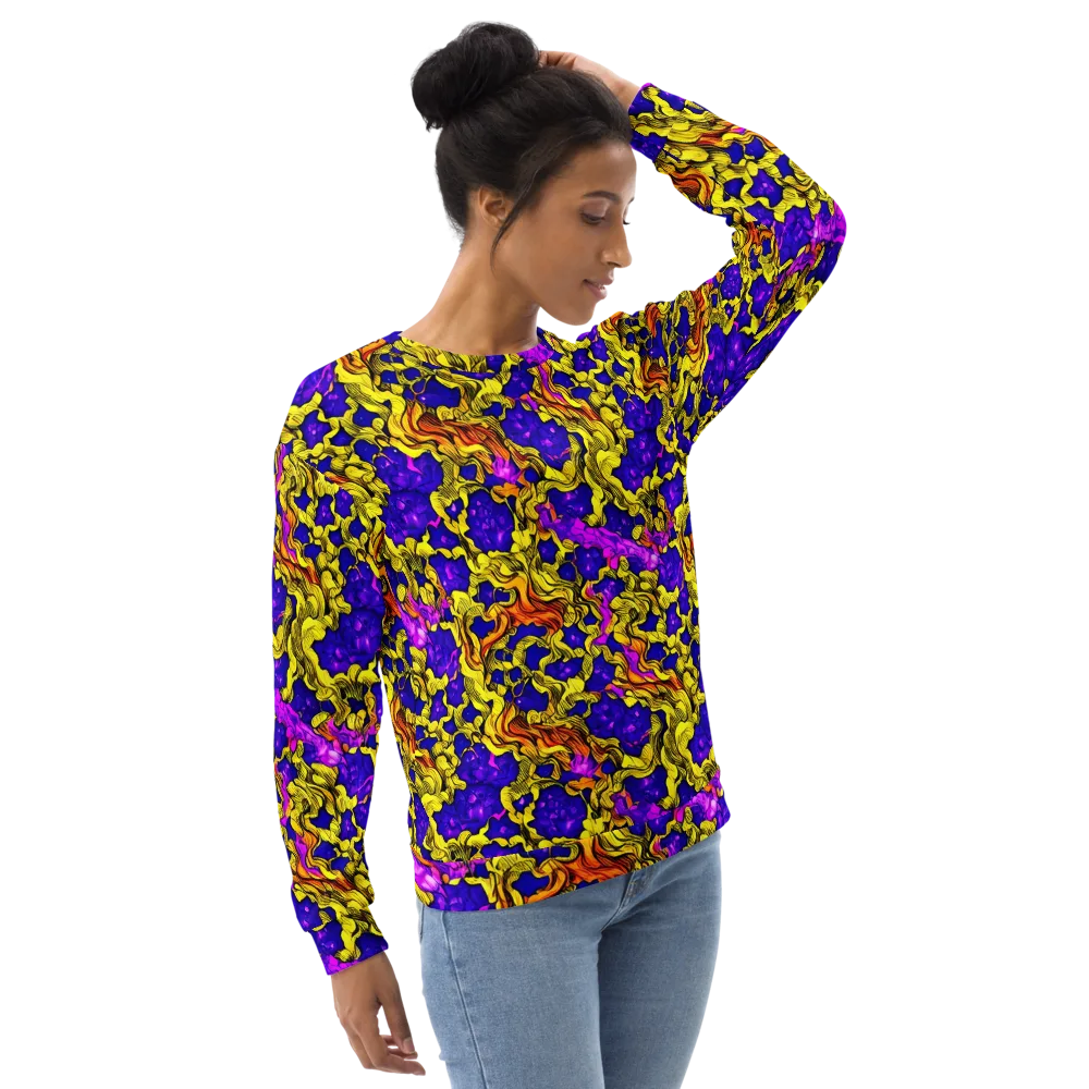 Ultraviolet Inferno on Sweatshirt — Right Front