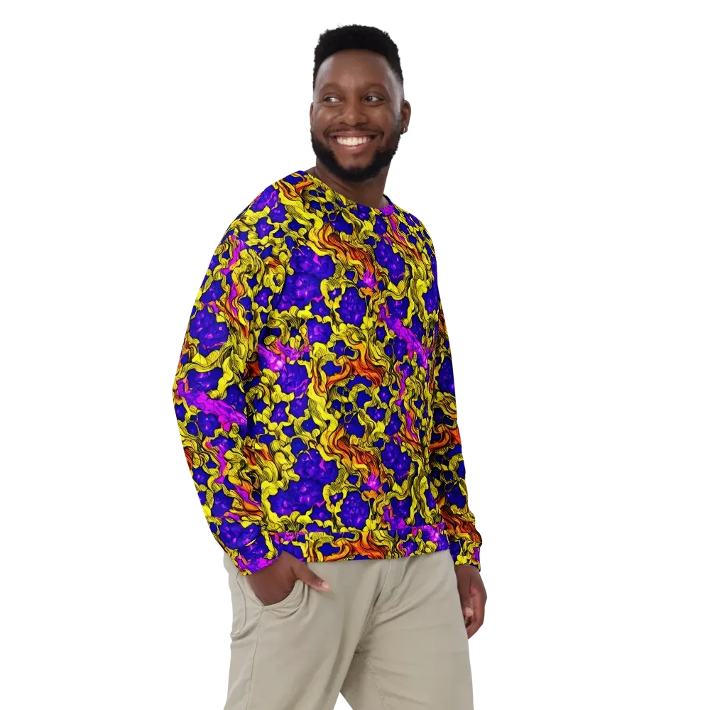 Ultraviolet Inferno on Sweatshirt — Front