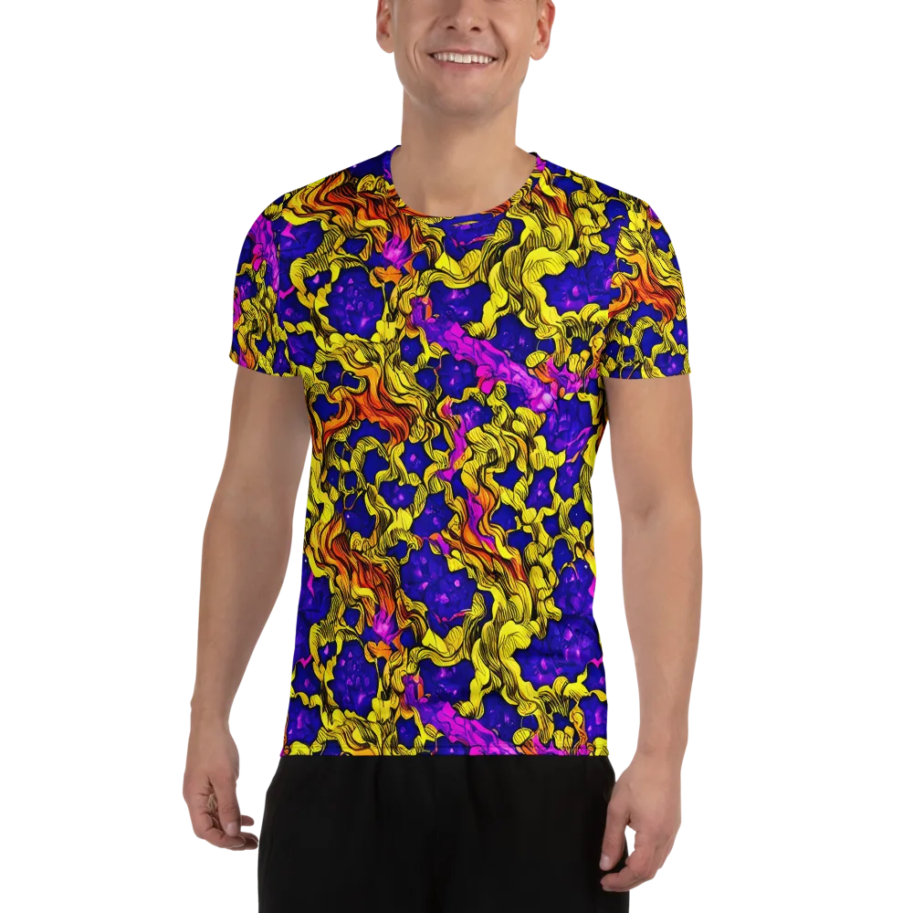 Ultraviolet Inferno on Men's Athletic T-Shirt — Front