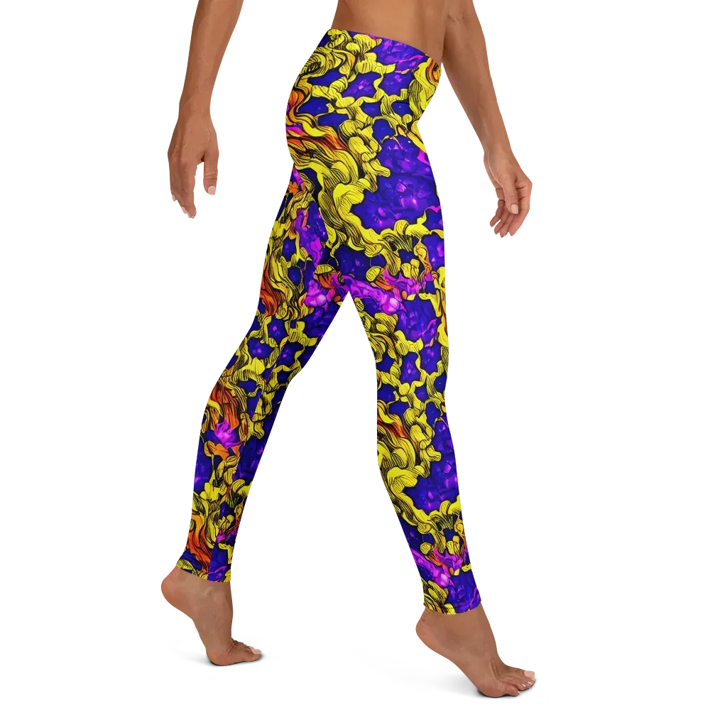 Ultraviolet Inferno on Leggings — Right