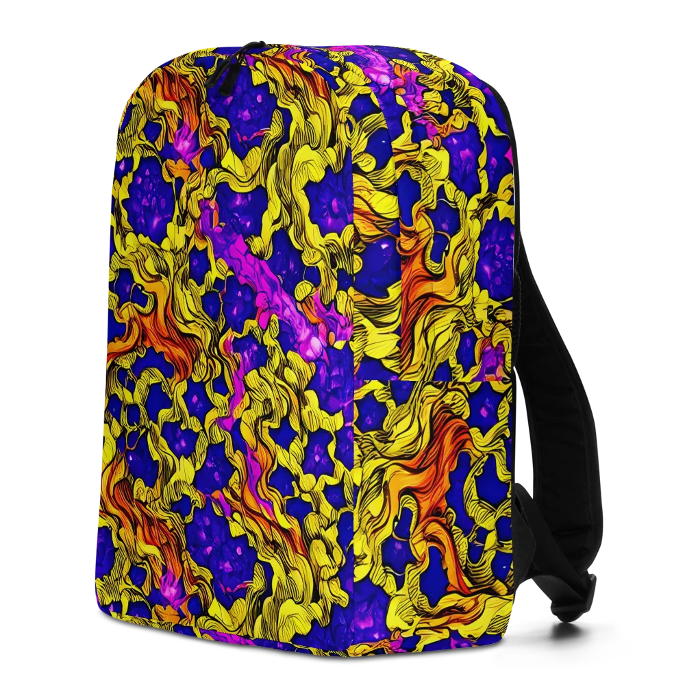 Ultraviolet Inferno on Minimalist Backpack — Left