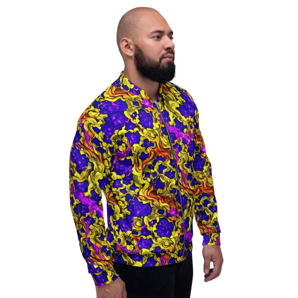 Ultraviolet Inferno on Bomber Jacket — Right