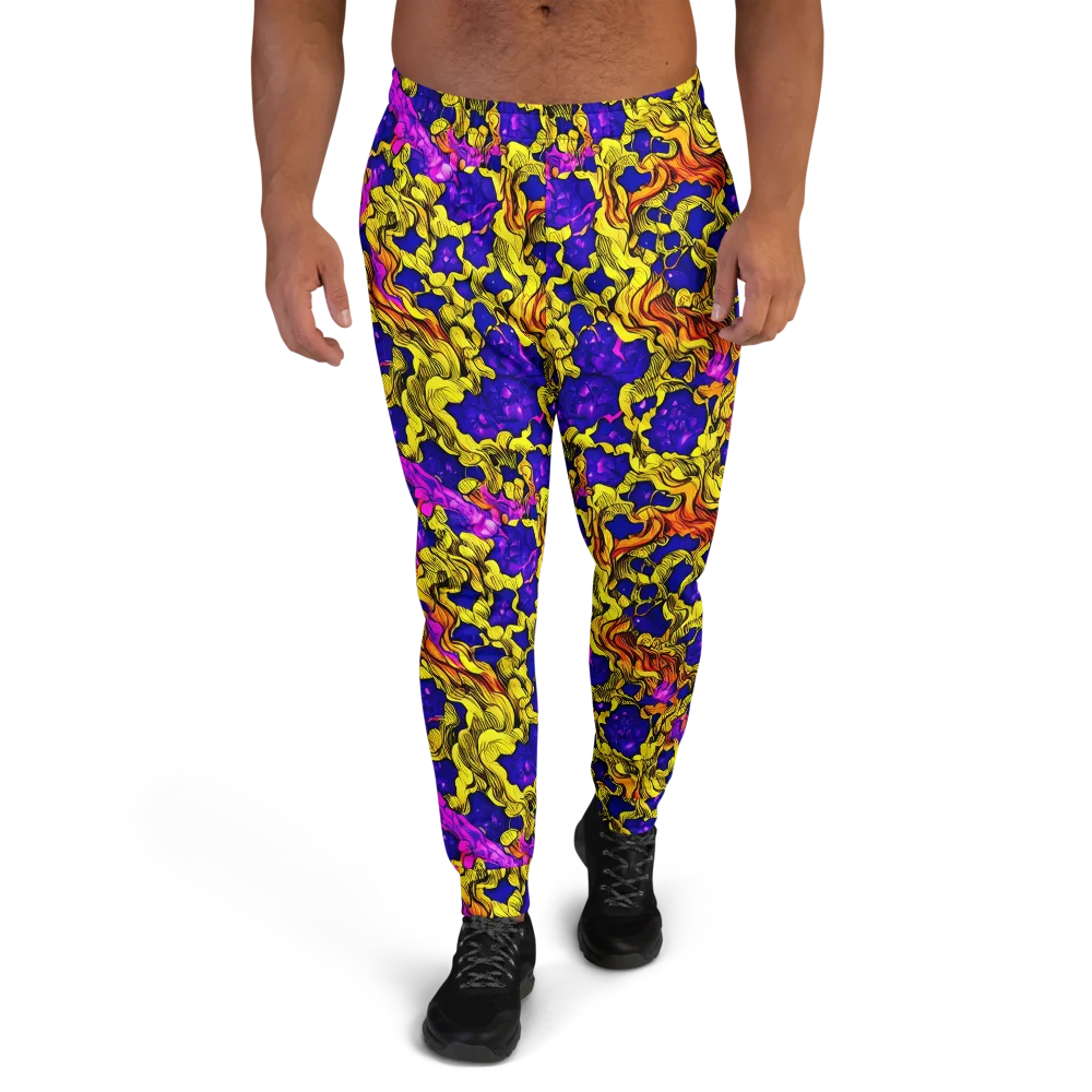 Ultraviolet Inferno on Men's Joggers — Front