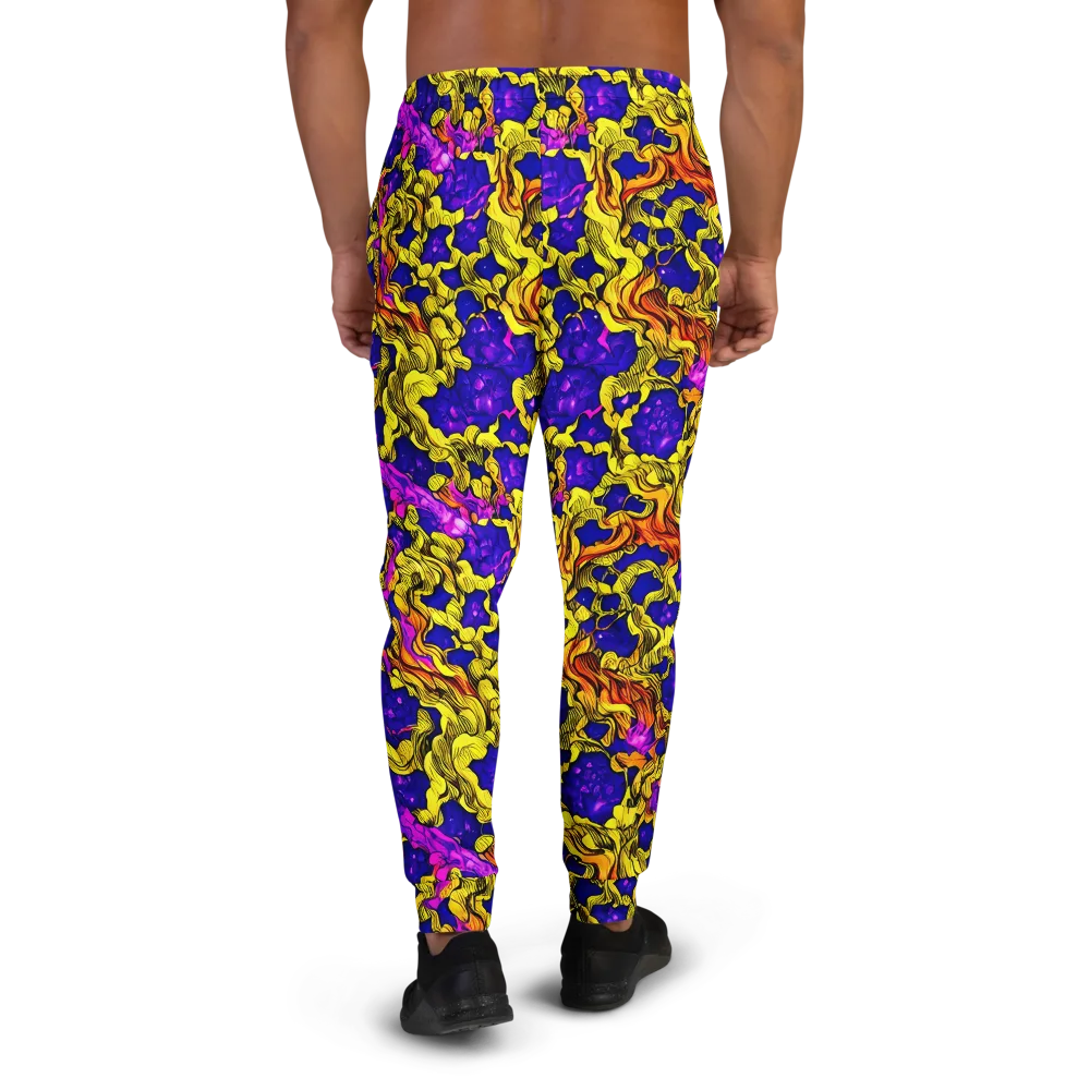 Ultraviolet Inferno on Men's Joggers — Back