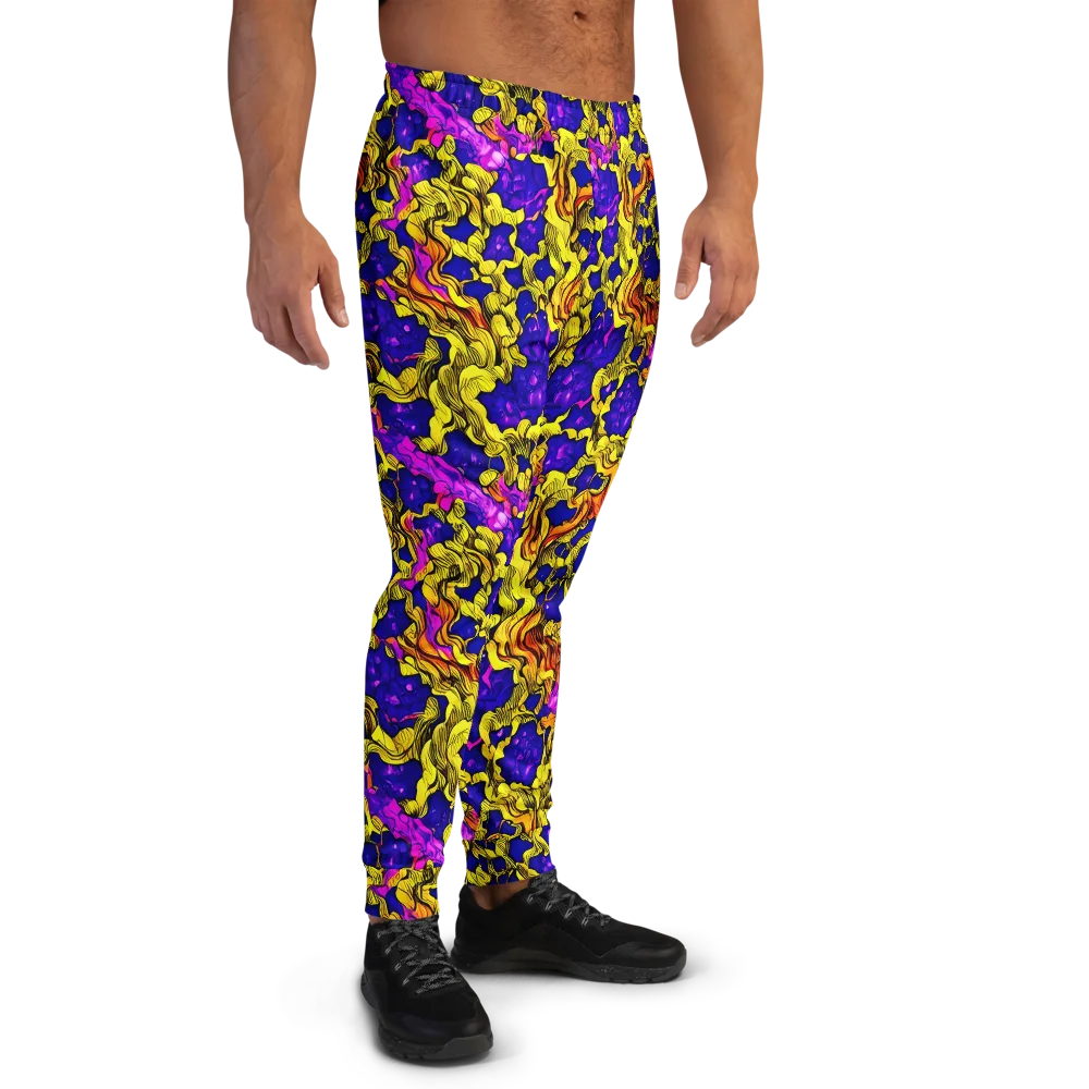Ultraviolet Inferno on Men's Joggers — Right