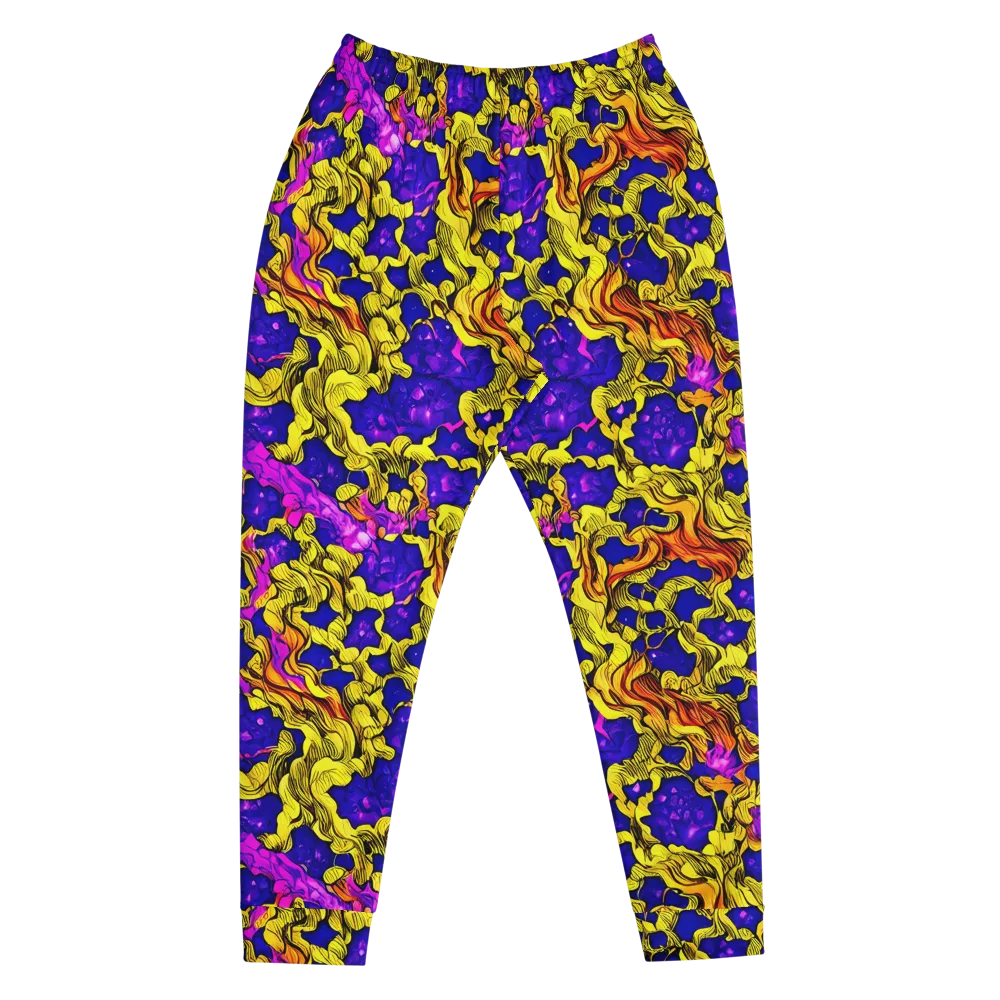 Ultraviolet Inferno on Men's Joggers — Front