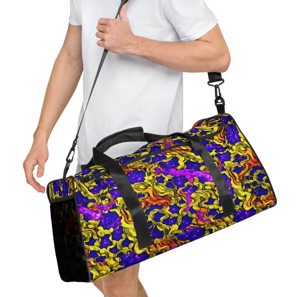 Ultraviolet Inferno on Duffle Bag — Right Front