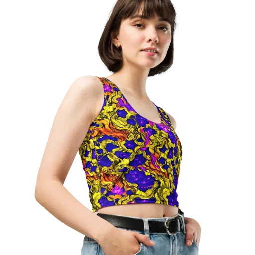 Ultraviolet Inferno on a Crop Top