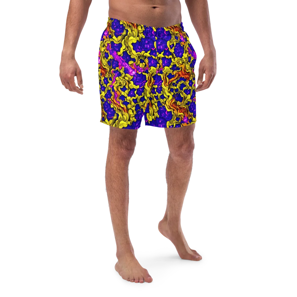 Ultraviolet Inferno on Swim Trunks — Front