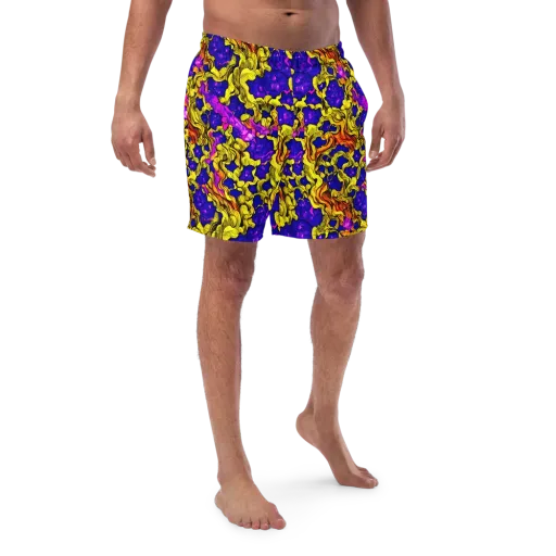 Ultraviolet Inferno on a Swim Trunks