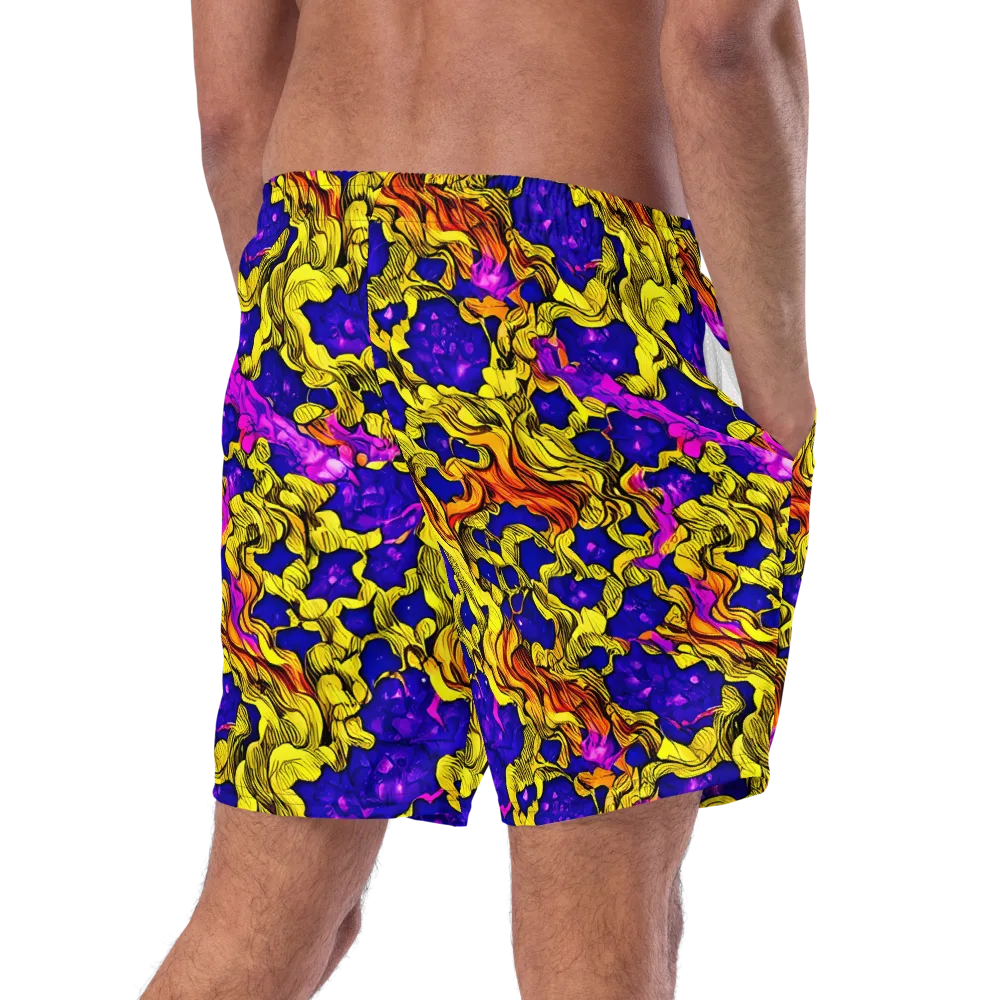 Ultraviolet Inferno on Swim Trunks — Right Back