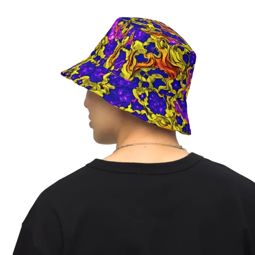 Ultraviolet Inferno on a Reversible Bucket Hat