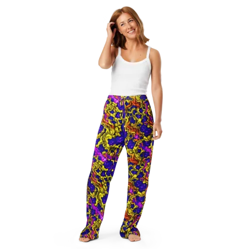 Ultraviolet Inferno on a Women's Pajama Pants