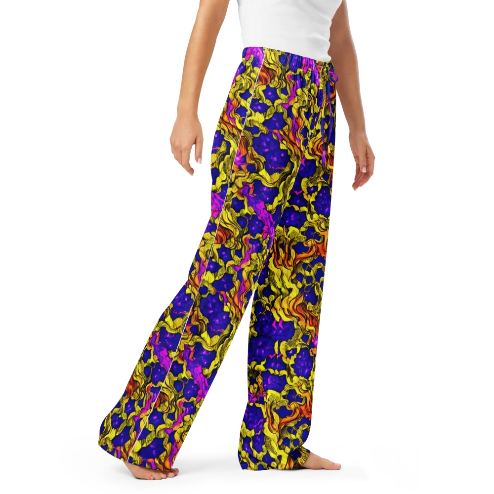 Ultraviolet Inferno on Women's Pajama Pants — Right Front