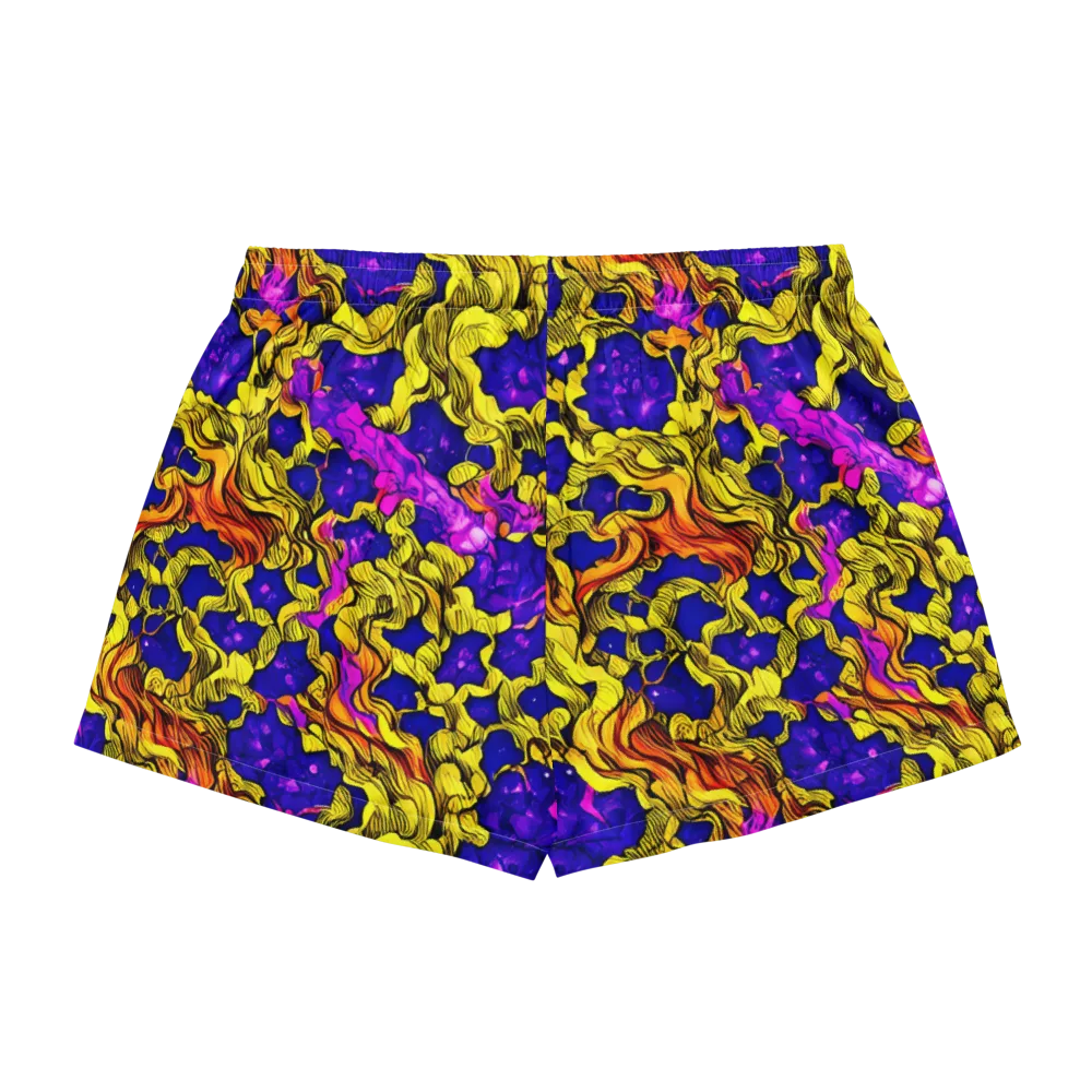 Ultraviolet Inferno on Women's Pajama Shorts — Back