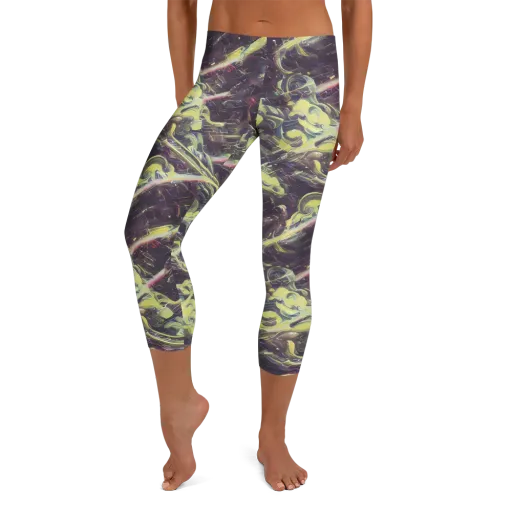 Vortex Garden on a Capri Leggings