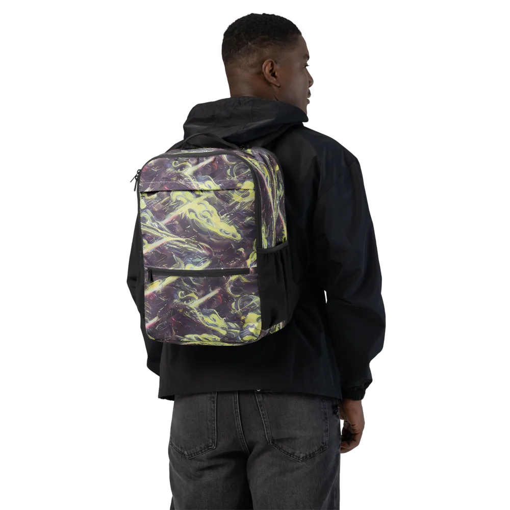 Vortex Garden on Utility Backpack — Back