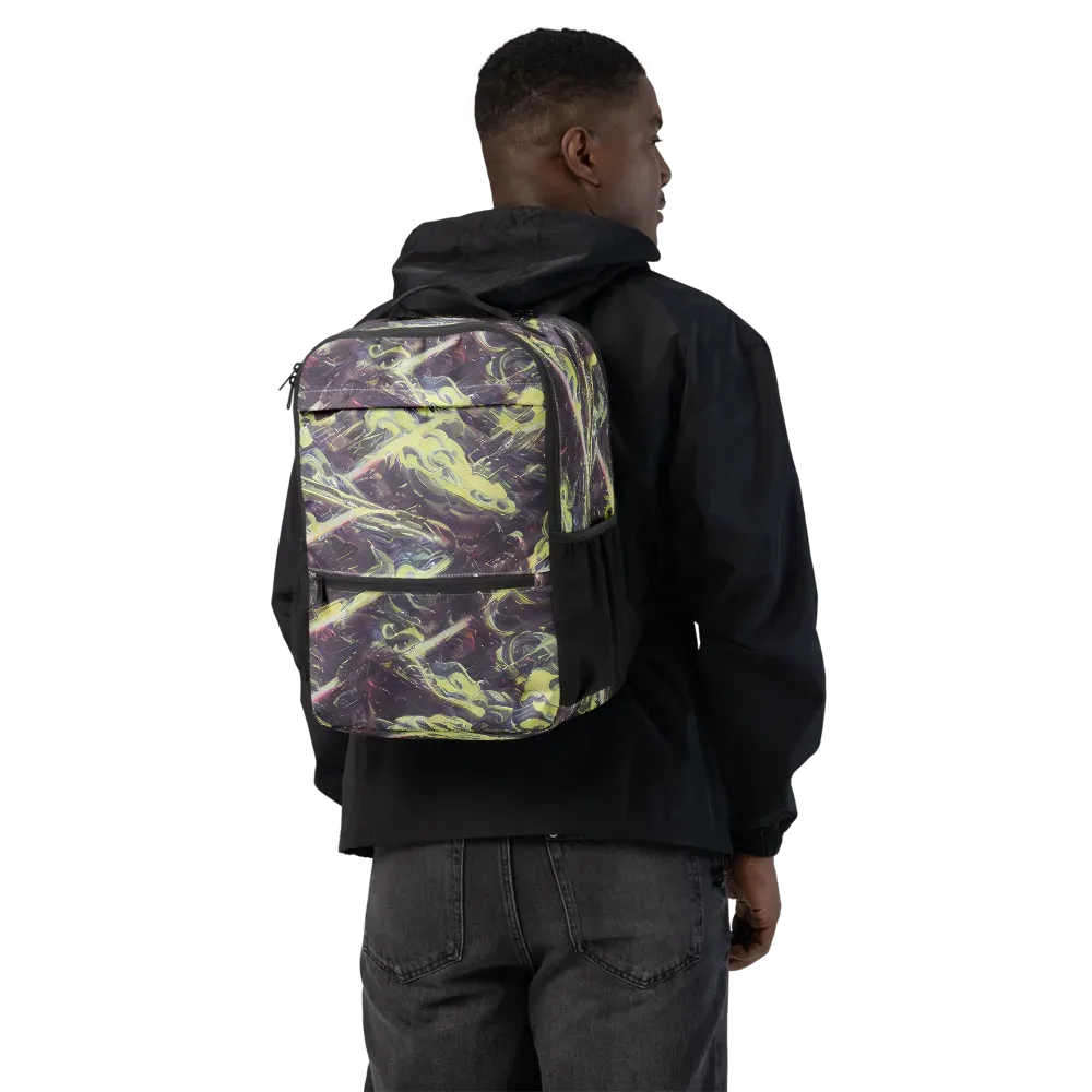 Vortex Garden on Utility Backpack — Back