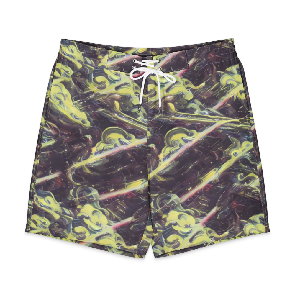 Vortex Garden on Men's Board Shorts — Front