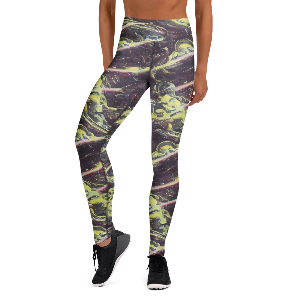 Vortex Garden on Yoga Leggings — Front