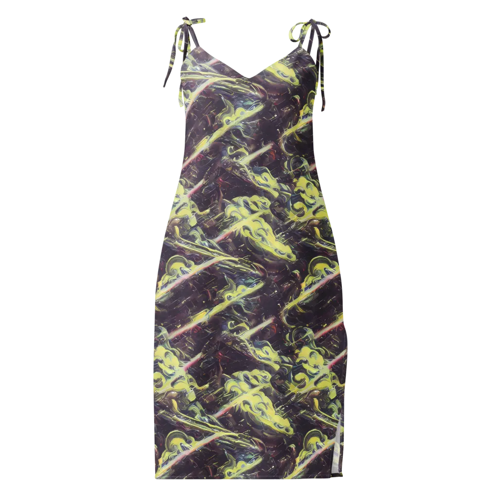 Vortex Garden on Slip Dress — Front