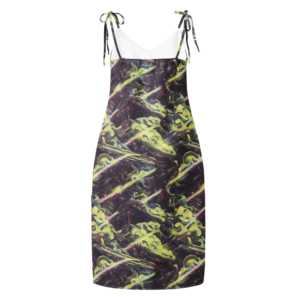 Vortex Garden on Slip Dress — Back