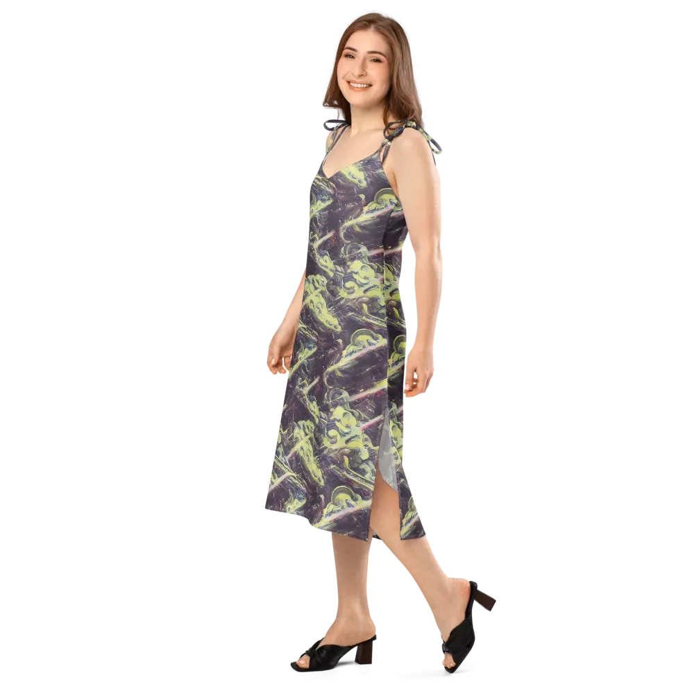 Vortex Garden on Slip Dress — Left Front