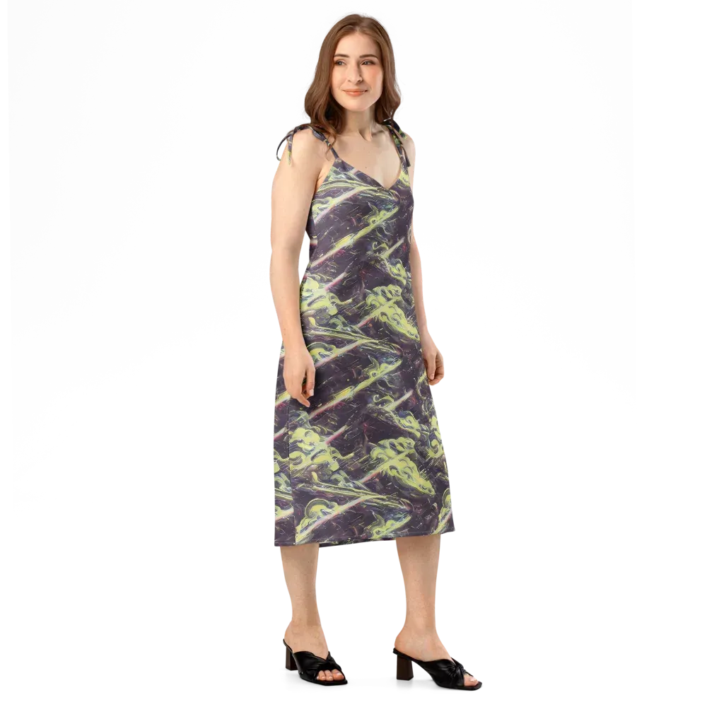 Vortex Garden on Slip Dress — Right Front