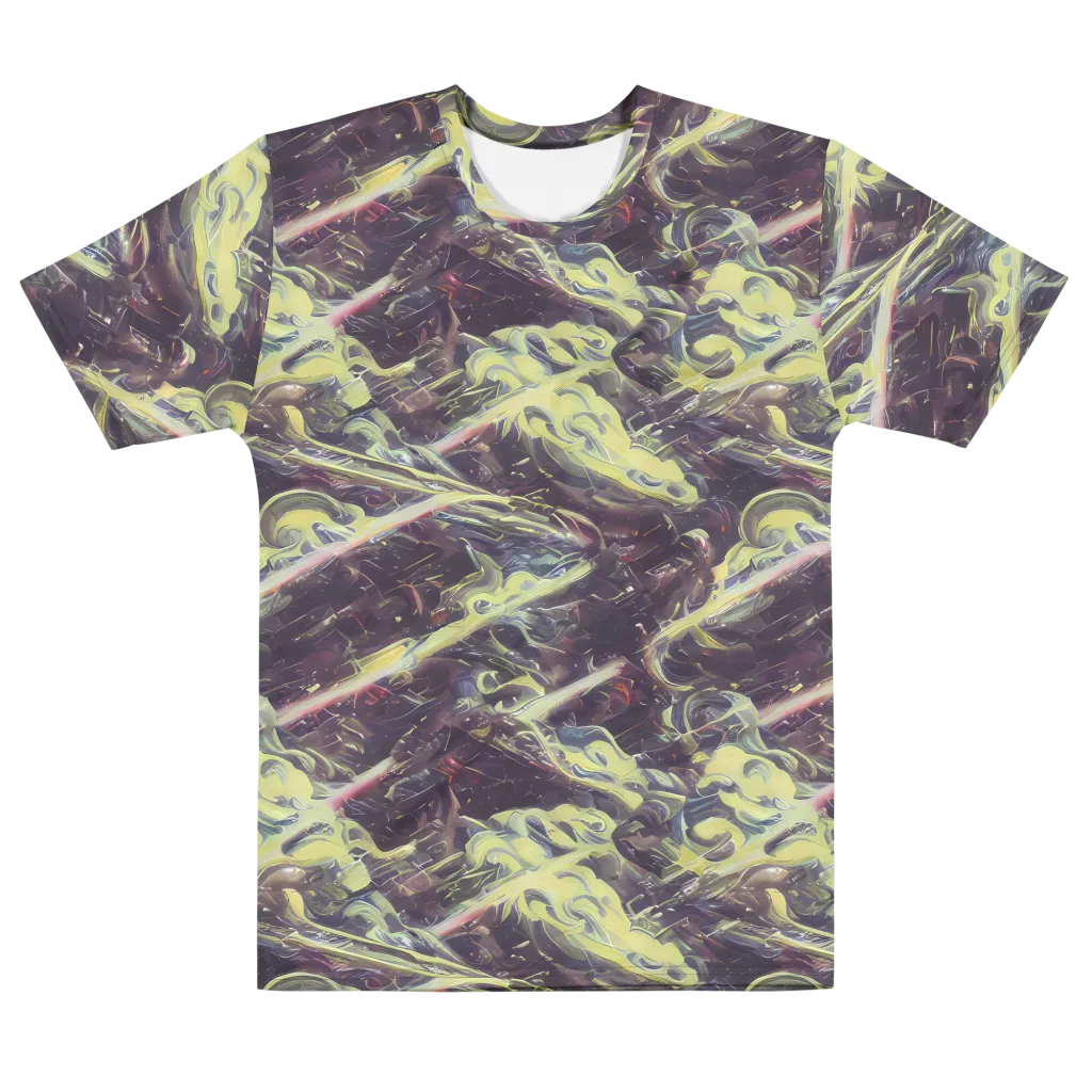 Vortex Garden on Men's Cotton Crew Neck T-Shirt — Front